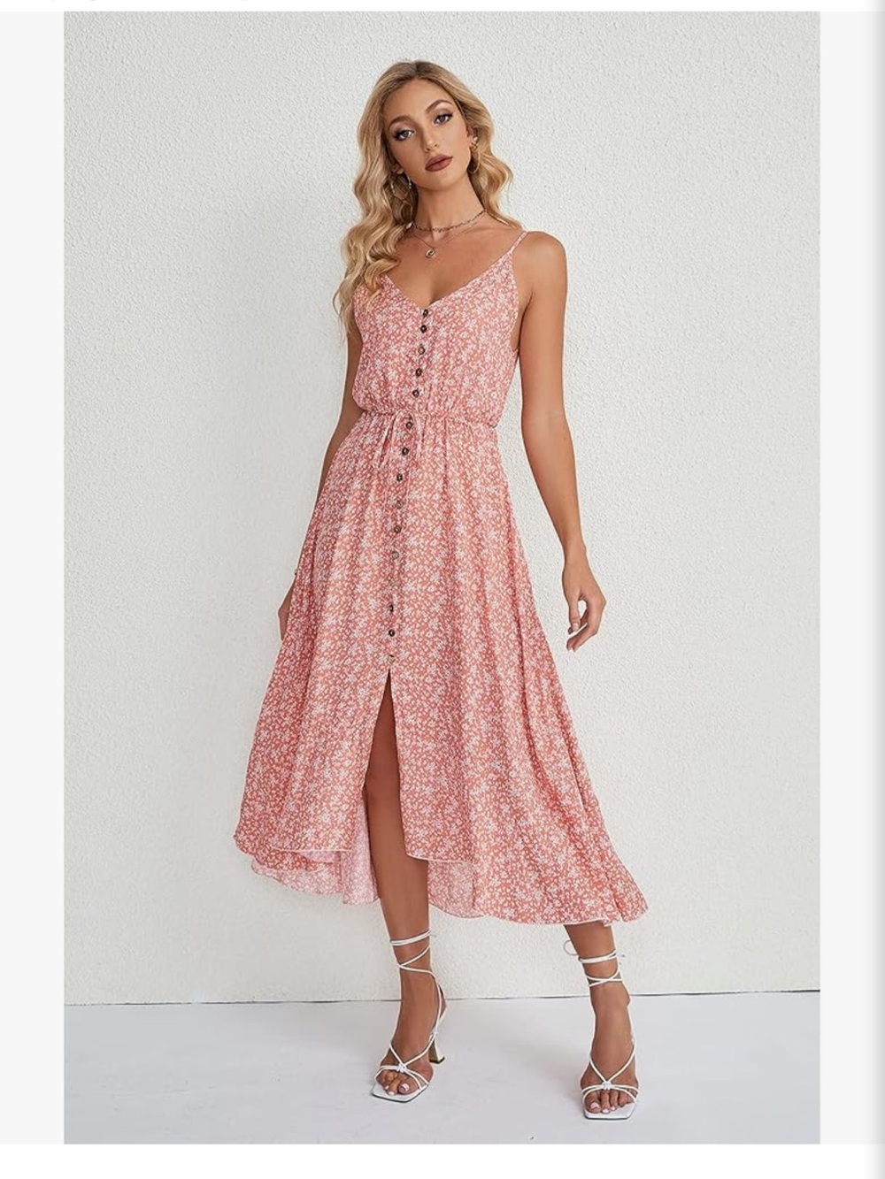 NWT BROVAVE Spaghetti Strap Midi Dress